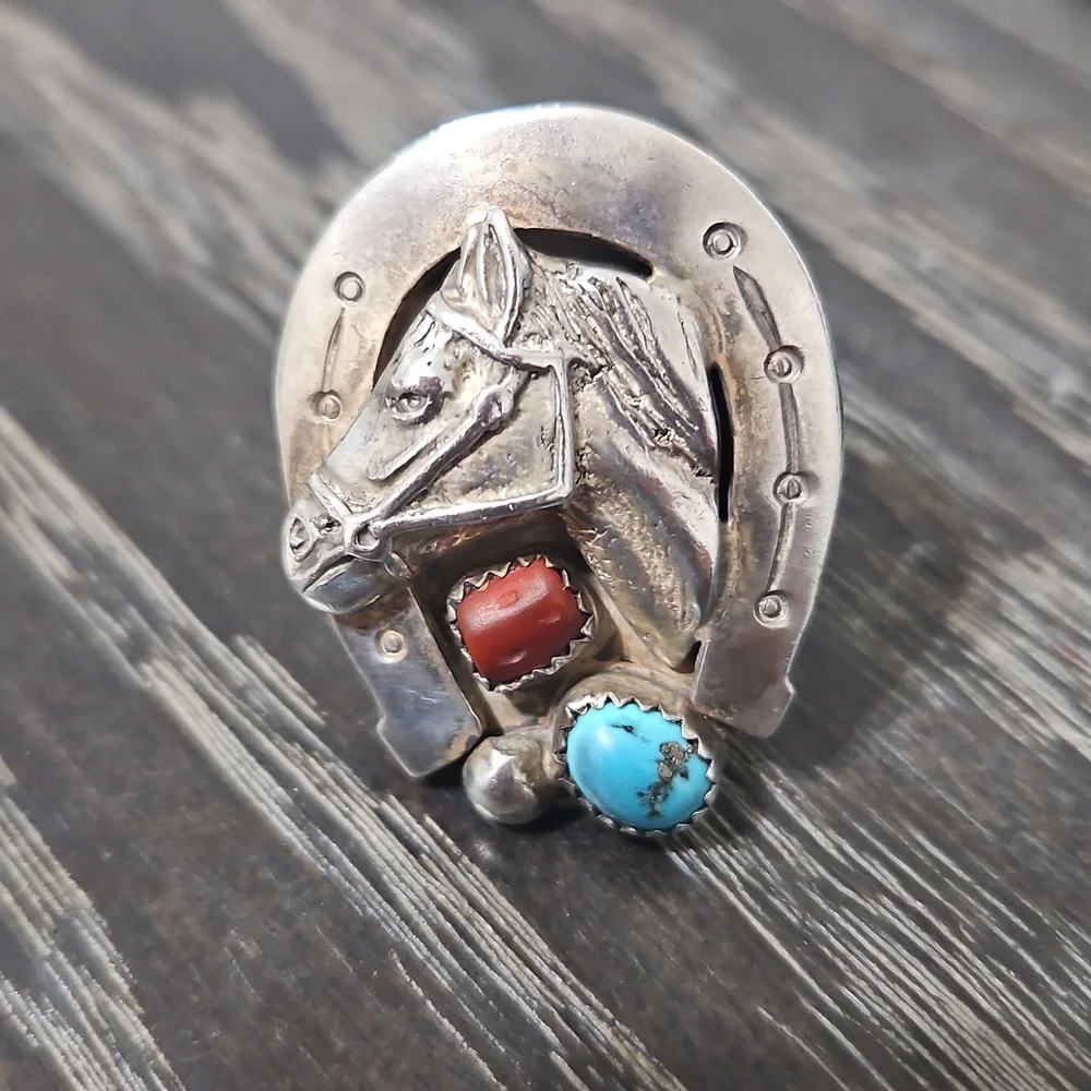 Sterling Western Ring 8.75